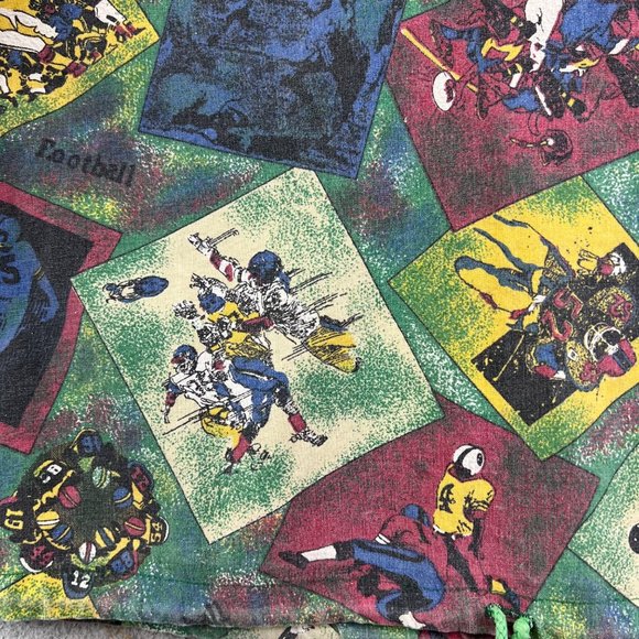 Vintage 1980s Youth Boy BYO Byo Boy American football all over print shirt Mediu - Picture 3 of 9